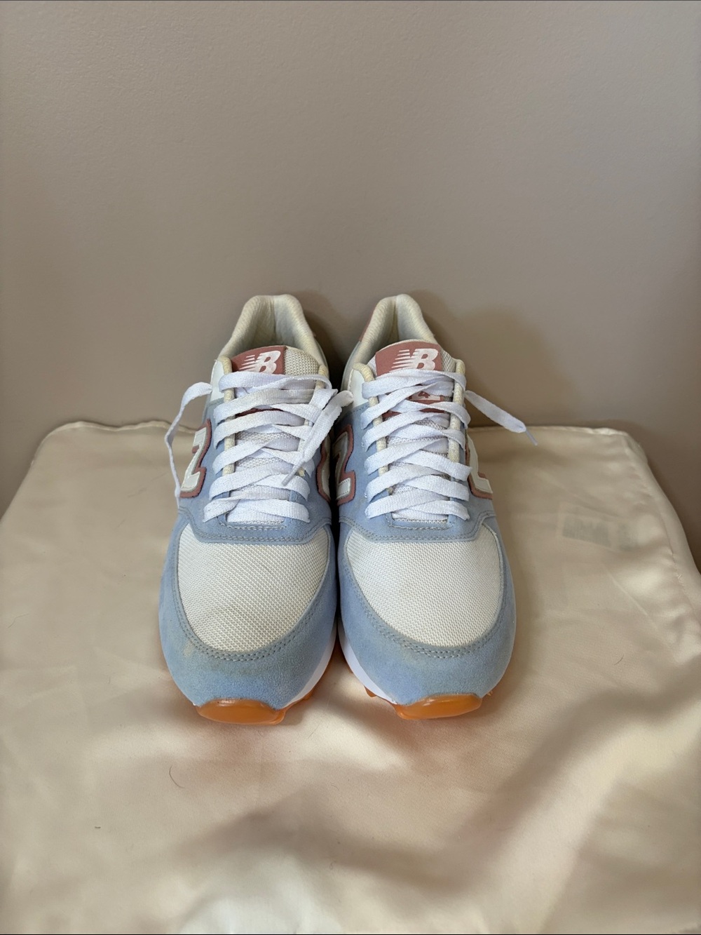 New Balance 574 Sneakers | Blue/Pink/Teal | Size 8.5